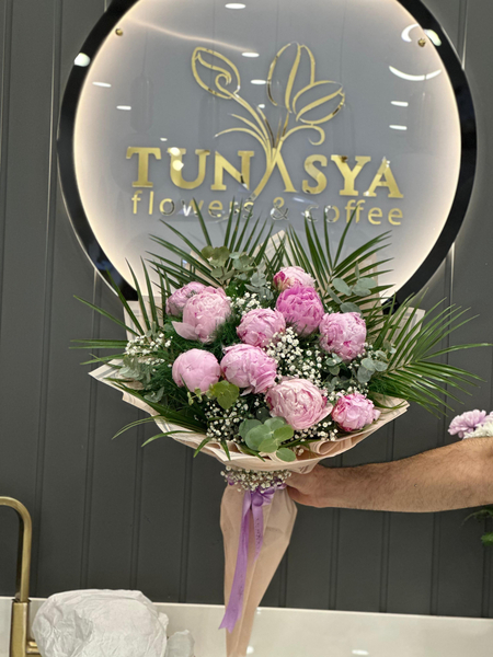 İthal Pembe Şakayık 10'lu Buket