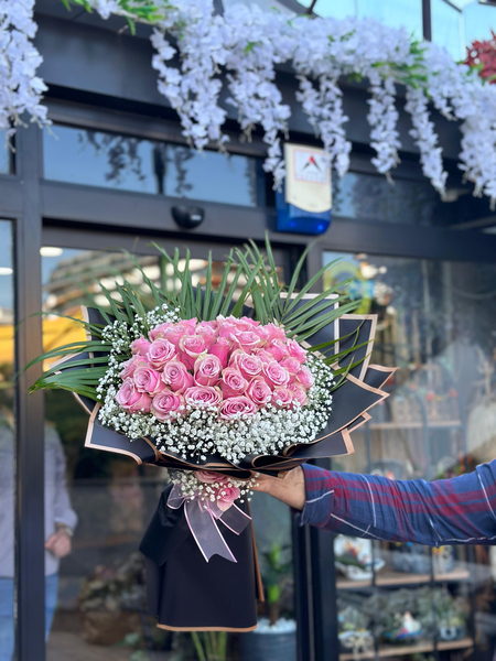 41 Pembe Gül Buketi