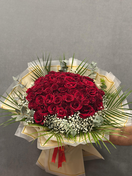 51 Kırmızı Gül Buketi
