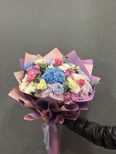 Karışık Kasımpatı & Gül Buketi